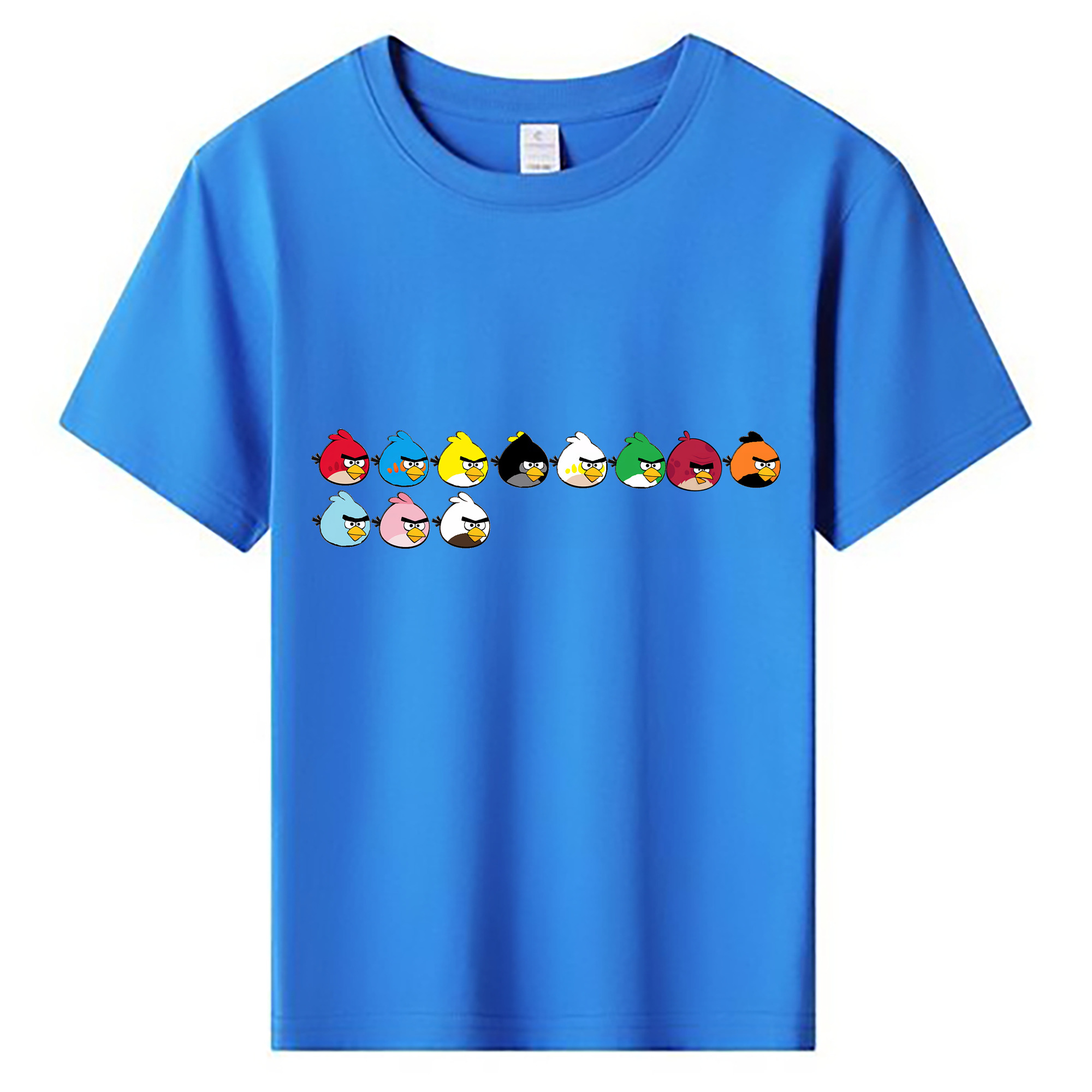 （画像用） Angry Birds アングリーバード 綿100％キッズTシャツ（フロントプリント）